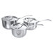 Three Piece Saucepan Set with Lids