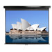 Manual Pull Down MaxWhite 92" Projection Screen in Black Case