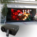 114" DIY Screen & LED Projector Bundle (Outdoor)