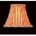 Printed Stripes Chandelier Shade in Red and Gold