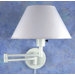 Swing Arm  Wall Sconce in White