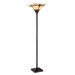 Karysa One Light Torchiere Lamp in Dark Bronze