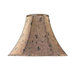 Chandelier Bell Shade in Brown Jacquard