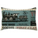 Ticket Pillow in Blue