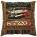 Ticket Pillow in Brown