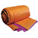 Silk Coverlet in Orange / Fuchsia