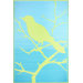 Birds Yellow / Turquoise Rug