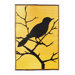 Birds Dusk Gold / Black Rug