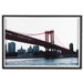 Manhattan Bridge Framed Print Art - 24" X 35"