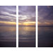 Sunset At Sea  Printed Canvas Art - 40" X 48" (Set of 3)
