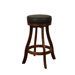 Designer Stool in Suede with Black Leatherette