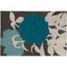 Tufted Pile Blue/Gris Peony Rug