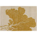 Tufted Pile Yellow/Cream Tree Rug