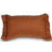 Basket Weaved Ruffled Accent Pillow