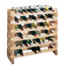 Country Pine 9 Bottle Wine Rack (Set of 2)