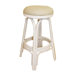 Carmen Indoor Rattan 24" Swivel Counter Stool in Whitewash Finish