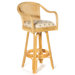 Key West Indoor Rattan 30" Swivel Bar Stool in Natural Finish