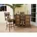 Coco Palm Three Piece Home Bar Set
