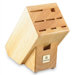 Solid Wood Block with 9 Slots