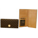 Signature Half-Fold Slim Wallet in Brown