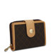 Signature Zipper Button Wallet