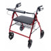 Walkabout Four-Wheel Imperial Rollator in Burgundy