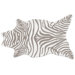 Resort Grey Zebra Shaped Rug