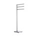 Outline Lite Triple Towel Rail with Square Base in Polished Stainless Steel