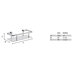 Sideline Soap Basket with White Solid Surface in Polished Chrome