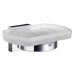 House Holder with Frosted Glass Soap Dish