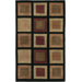Mugal Black Checked Rug