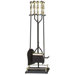 4 Piece Polished Brass Fire Tool Set