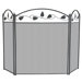 3 Panel Metal Leaf Fireplace Screen