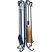 4 Piece Wrought Iron Fireplace Tool Set
