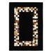 Leather Work Black Rug