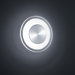 LED Wandleuchte rund "Alide" in Nickel matt