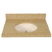31" x 22" 3cm Single Bowl Granite Vanity Top with 8" Centers