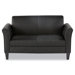 Leather Reception Lounge Loveseat