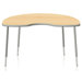 Intellect Series Kidney-Shaped 48" x 72" Activity Table with Adjustable Legs