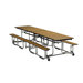 12' Uniframe Bench Table in Brighton Walnut