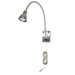 LED Gooseneck Spot Light in Brushed Steel