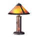 Accent Lamp with Night Light in Rust