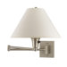 Swing Arm Wall Lamp in Brushed Steel