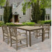 Renaissance Rectangular Dining Table and Four Cross Armchairs Set