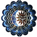 Eycatcher Kaleidoscope Sun and Moon Wind Spinner