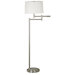 Theta  Floor Lamp in Brushed Steel