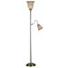 Horton Torchiere Floor Lamp in Vintage Brass