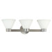 Maxwell  Vanity in Brushed Steel