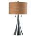 Reed Two Light Table Lamp in Brushed Steel
