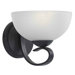 Maple One Light Wall Sconce in Forged Graphite